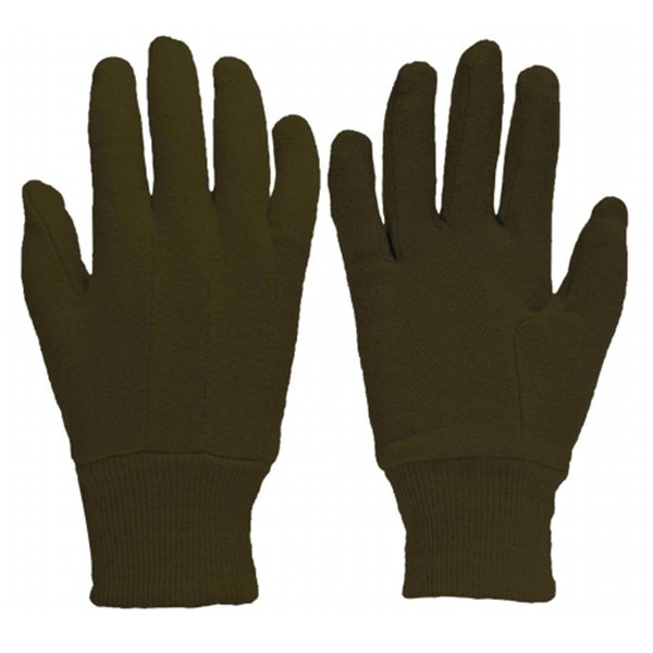 Grace Medium True Grip Brown Jersey Gloves With Mini Dots GR337185
